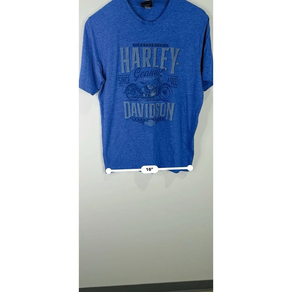 Harley-Davidson Texarkana Texas Blue Short Sleeve Graphic T-shirt Size L - Picture 15 of 16